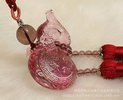 琉璃之美 古法工藝加持的平安車(chē)掛