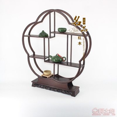 名品紅木廠家直銷(xiāo) 60厘米梅花形博古架，精致收納展現(xiàn)東方韻味